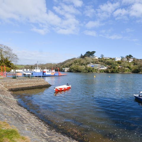 Take the short walk to the riverbank and bring a good book with you