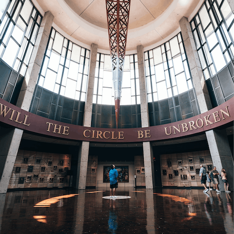 Ride out to the Country Music Hall of Fame, twelve minutes by car