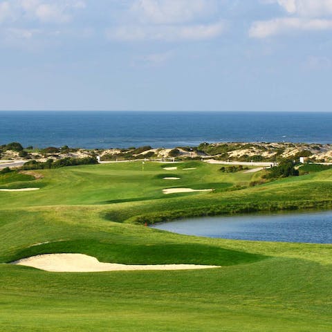 Try out a spot of golf at the resort's very own course