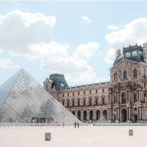 Make the ten-minute walk to the Louvre for your culture fix