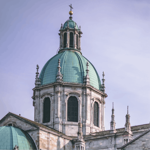 Visit Como Cathedral, a five-minute stroll away