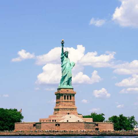 Feel liberated at the iconic Statue of Liberty