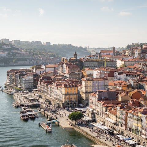 Stay in the heart of Porto, only a stone's throw from many of the landmarks