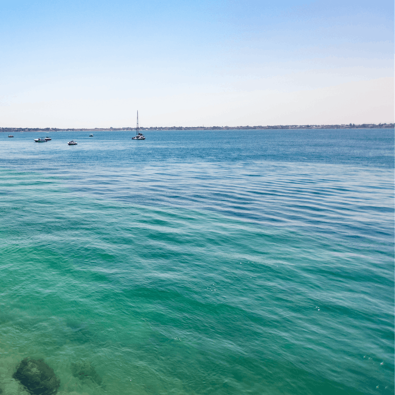 Spend the day at Pantanello Beach, a five-minute drive away