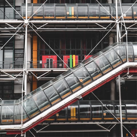 Check out the modern art of the Centre Pompidou – it's a short walk away