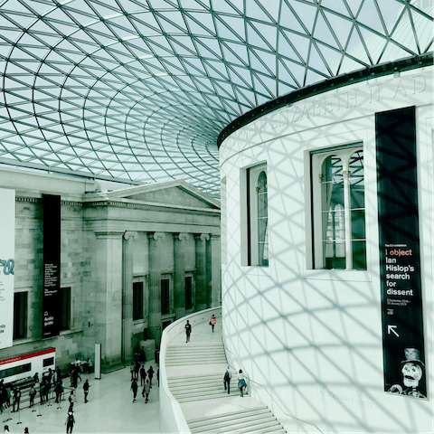 Head to the British Museum – it's just five minutes away