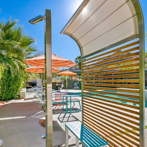 Cool off with an outdoor shower