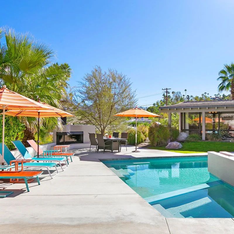 Spend your days lounging out by the saltwater pool and spa
