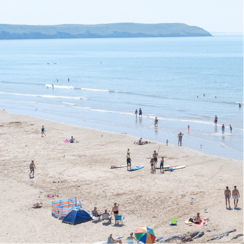 Visit Coppet Hall Beach, within a five–minute drive away