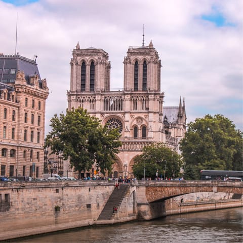 Visit Notre-Dame de Paris, easily reachable on foot