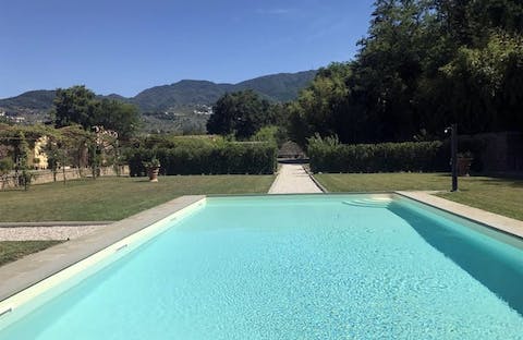 Swim in the private pool to cool off in the Tuscan heat