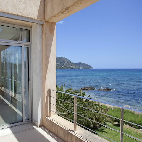 Take in blissful views of the sparkling seascape 