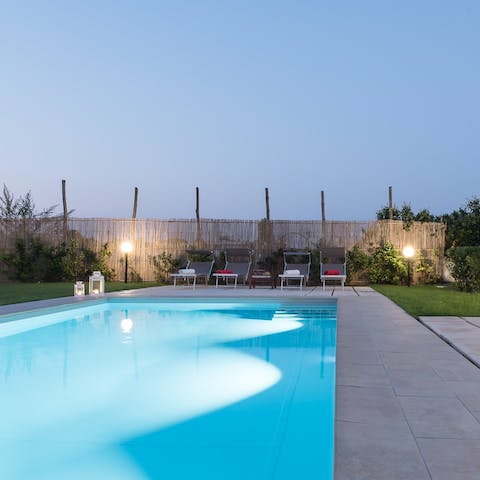 Lounge by the pool or go for a dip to escape the summer heat