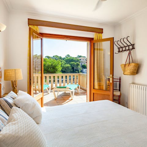 Savour the warm sea breeze whilst lounging in the bedroom