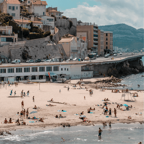 Explore the characterful streets of Marseille old town, or visit the sandy beach