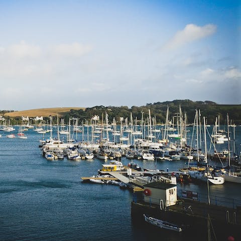 Stroll over to Falmouth Marina or the High Street, just moments from your door
