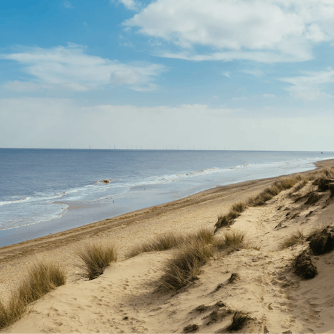 Take the ten-minute drive to Brancaster beach for some sea air