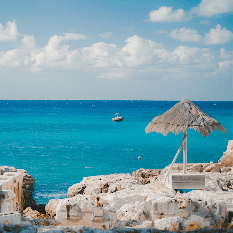 Walk to downtown Cozumel and seek out the best sunset spots