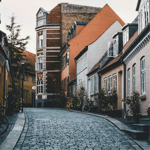 Stroll around the beautiful Odense, a half an hour drive away, and take in its enchanting streets and vibrant cultural scene