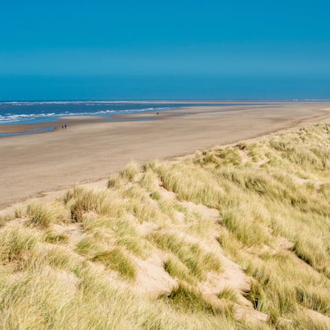Spend a day at the beach just half an hour from the home