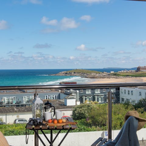 Spend slow mornings watching the waves and make your way down for a walk on the beach