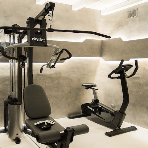 Keep fit in the gym or relax on the massage bed