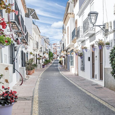 Enjoy strolling through the traditional streets of Estepona