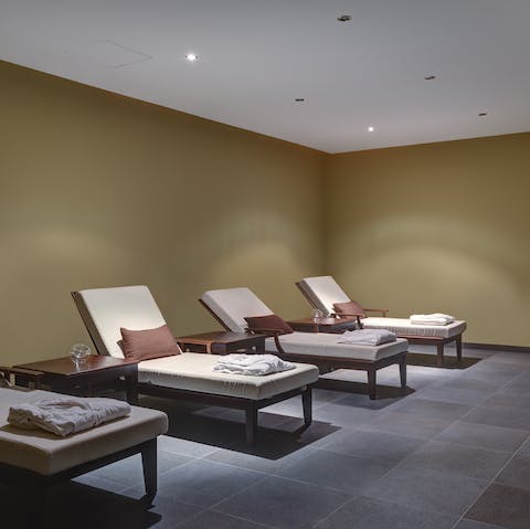 Book in a treatment at the onsite spa