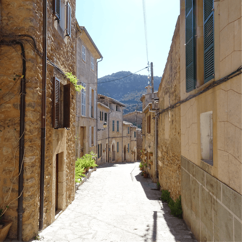 Explore Binissalem, known as Mallorca's wine capital – Vins Nadal winery is a ten-minute walk away