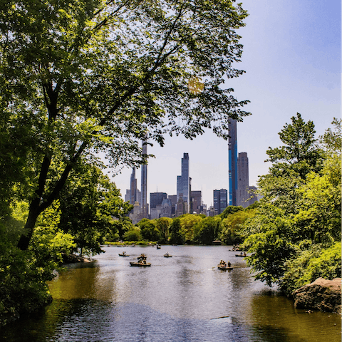 Walk ten minutes to the edge of Central Park