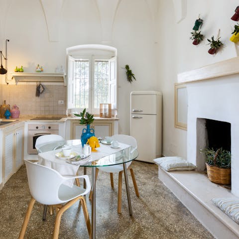 Savour the authentic taste of Italian living from the cosy kitchen