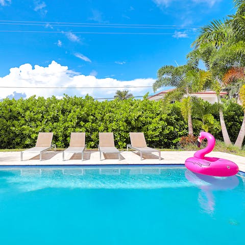 Kick back and relax by the pool 