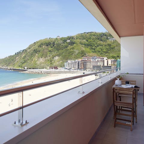 Breathe in the fresh, sea air as you sip your morning coffee on the balcony