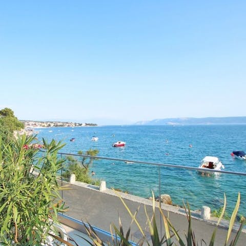 Stay in Crikvenica with stunning views of the Adriatic Sea
