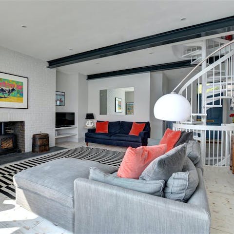 Enjoy a home which combines novel design features with modern flair
