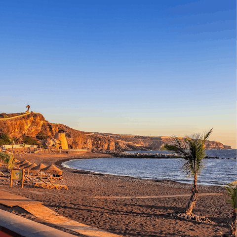 Drive to Playa del Camisón beach and savour the sea air