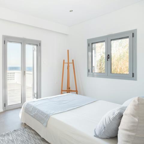 Wake up to sea views each morning from the bedrooms