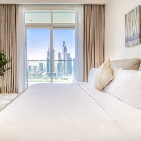 Wake up to the Dubai Marina skyline