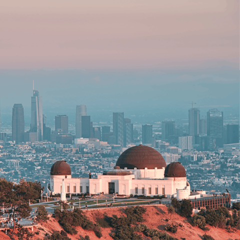 Drive to the Griffith Observatory, a must-see in LA