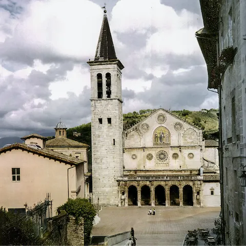 Discover the historic architecture of Spoleto – it's a fifteen-minute drive