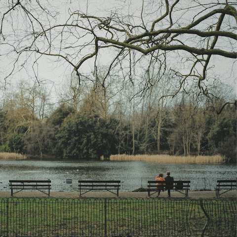 Take a stroll around the riverside Battersea Park, only five minutes' walk away