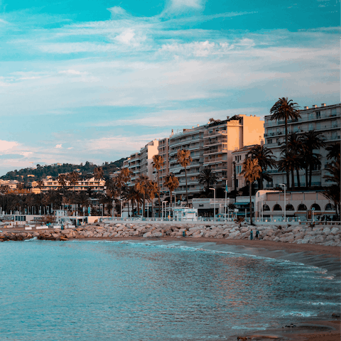 Stay in the beating heart of Cannes – close to the pristine French Riviera beaches, cultural sights, and vivacious nightlife