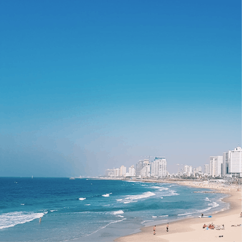 Stay in the heart of Tel Aviv, just a short distance from the beach