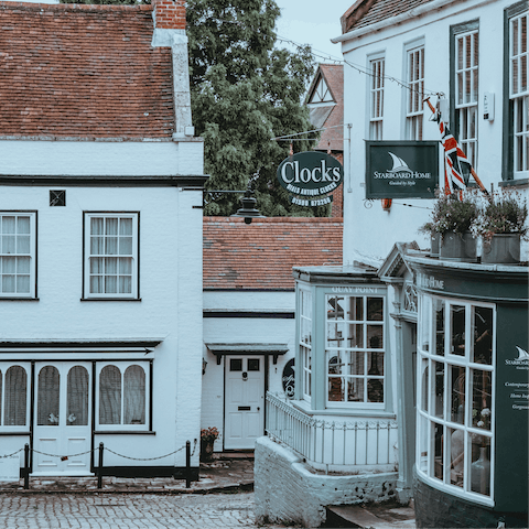 Pay a visit to the picturesque Georgian coastal town of Lymington, under a twenty-minute drive away