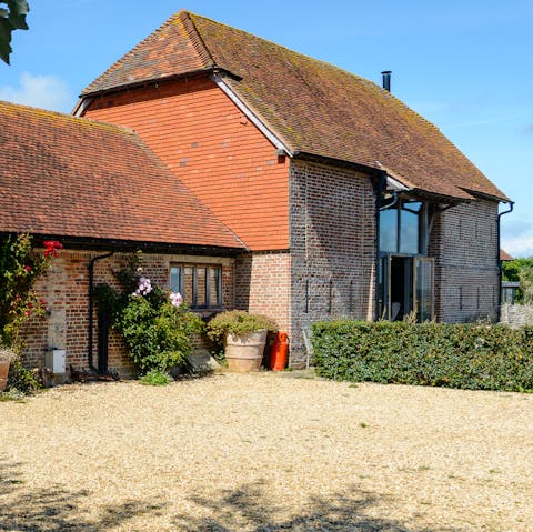 Make the most of a secluded stay in this wonderfully converted barn