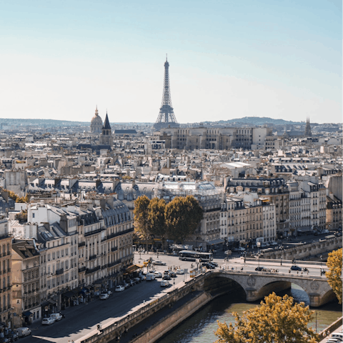 Make your way to the Eiffel Tower, Paris' must-see landmark