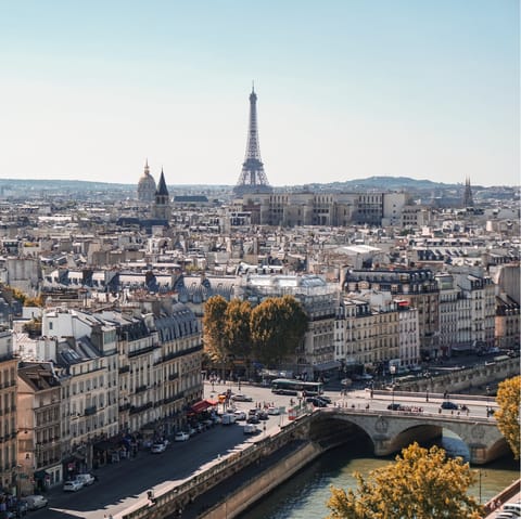 Make your way to the Eiffel Tower, Paris' must-see landmark