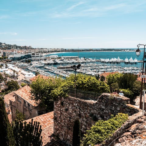 Soak up the views and the unique atmosphere of the South of France