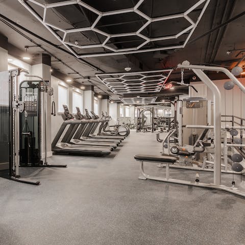 Get a workout in – you'll have access to a fitness centre just two blocks away