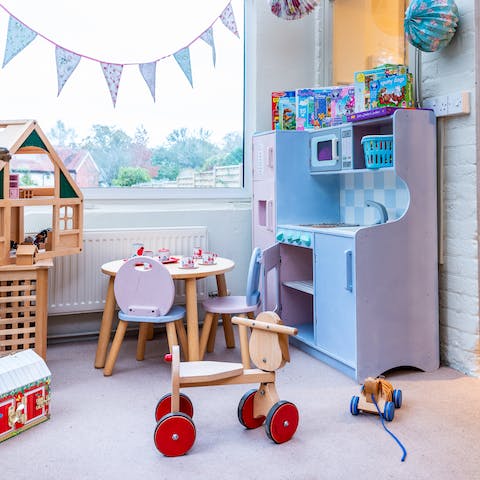 Keep little ones busy in the playroom